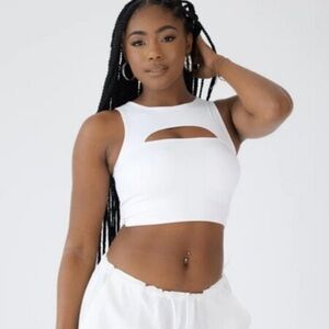 Klassy Network Peekaboo Brami Tank White